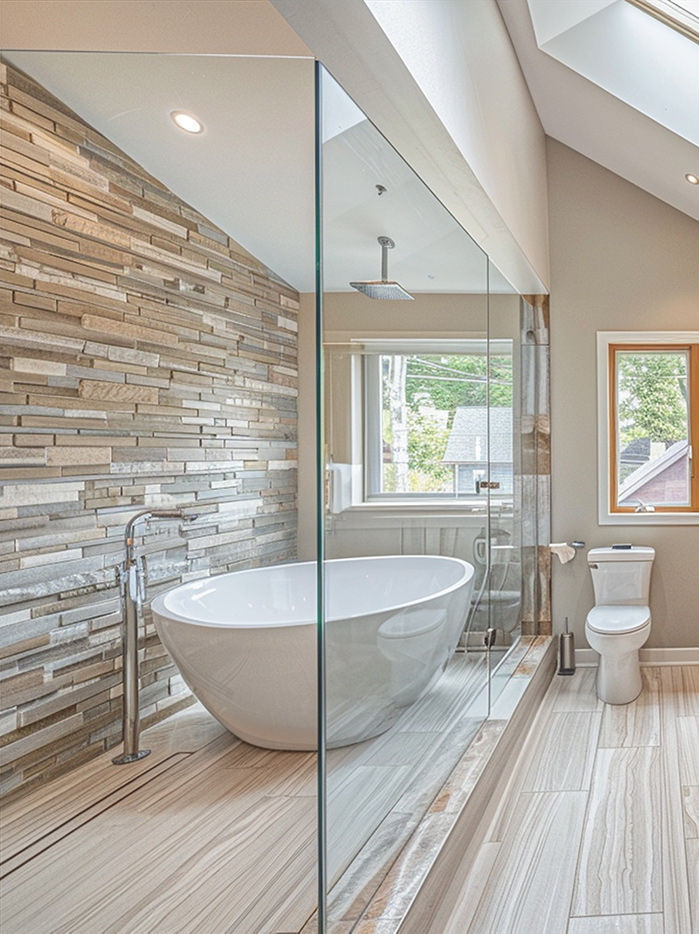 White Modern Bathroom by Pro Work Construction