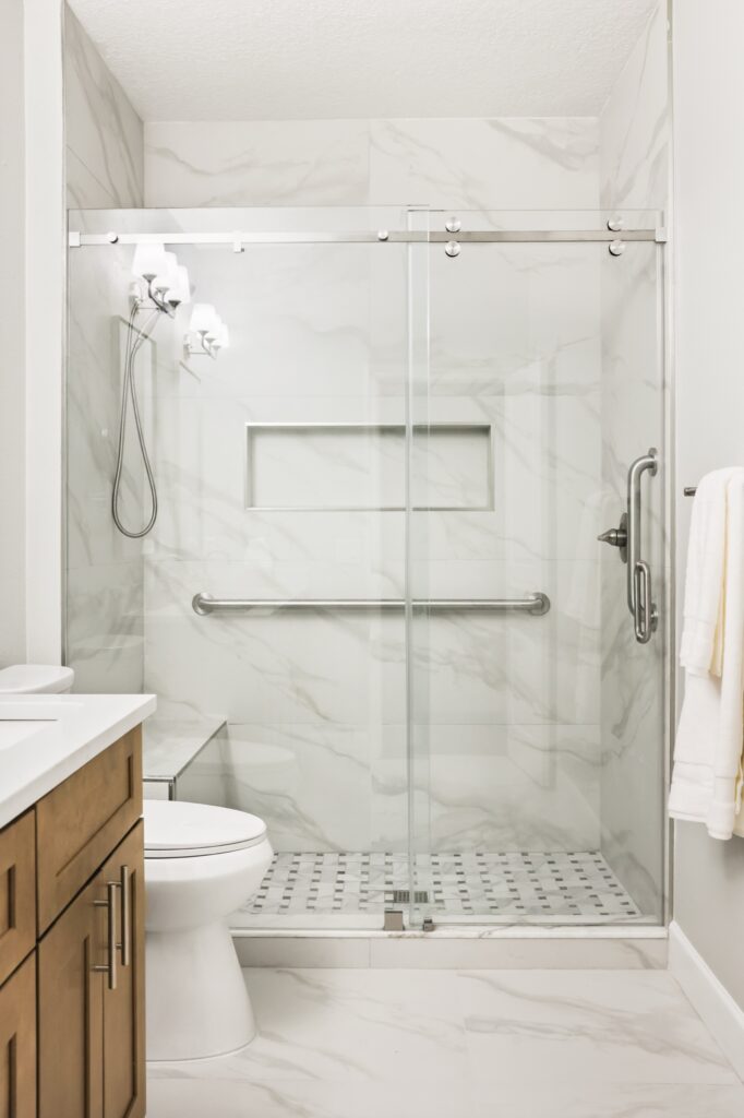Orlando, Florida accessible bathroom remodel finished view 1