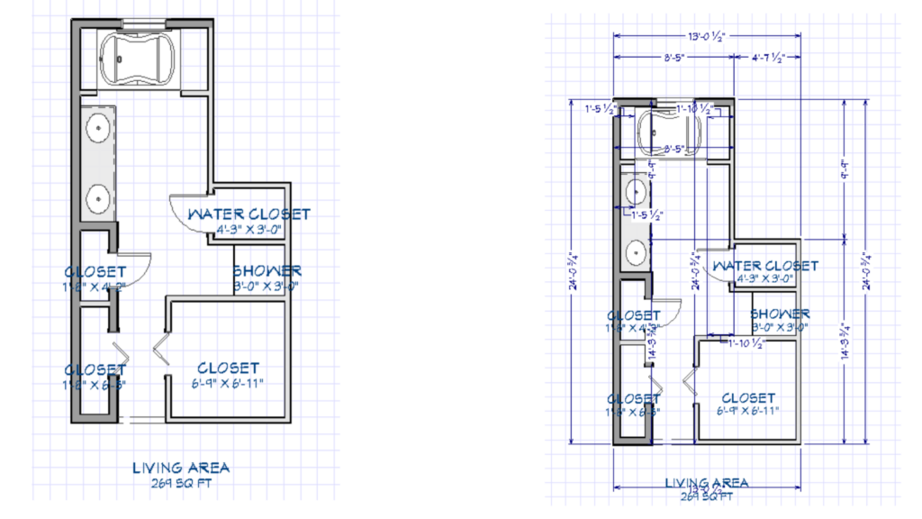 Kissimmee, Florida bathroom remodel design view
