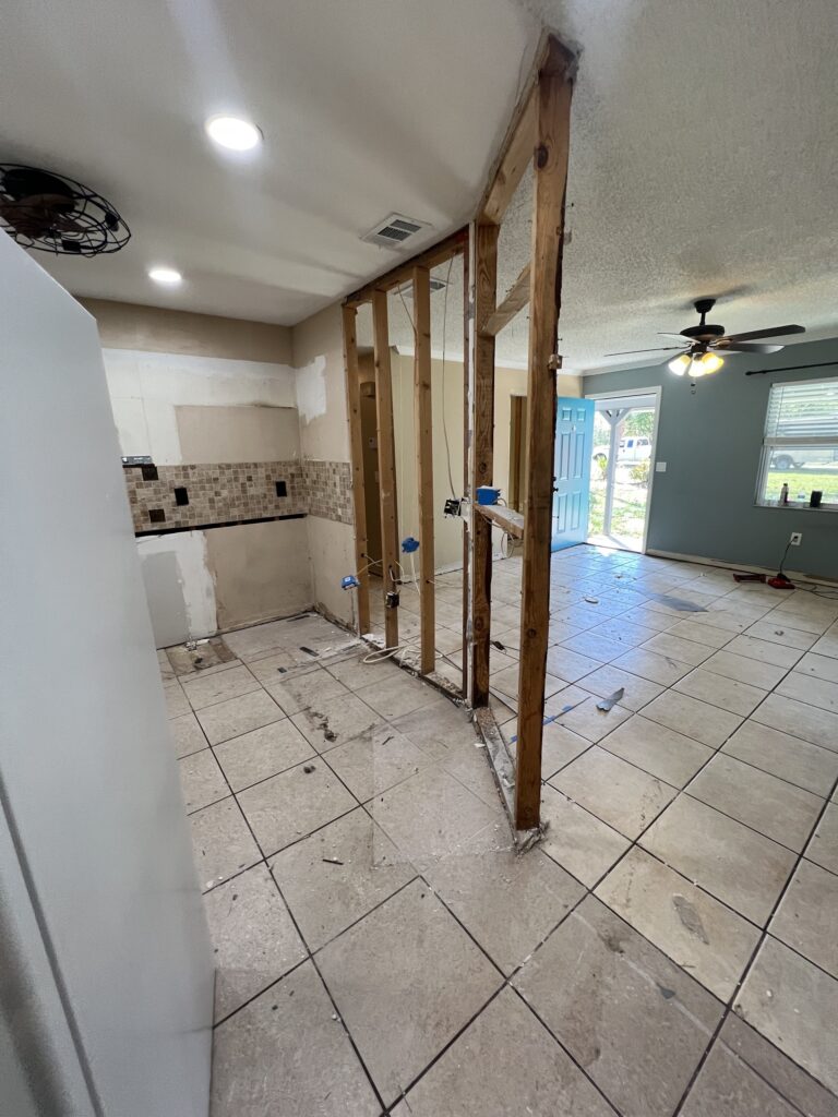 Sanford, Florida kitchen remodel build view